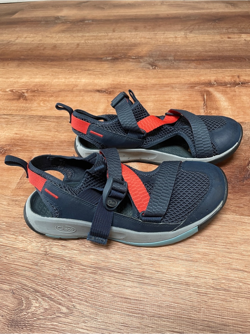 Chacos Mens Odyssey Closed Toe Sandals Shoes Sz 10 Waterproof Mesh Hiking Blue #